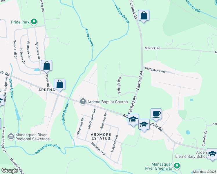 map of restaurants, bars, coffee shops, grocery stores, and more near 19 Potomac Court in Freehold