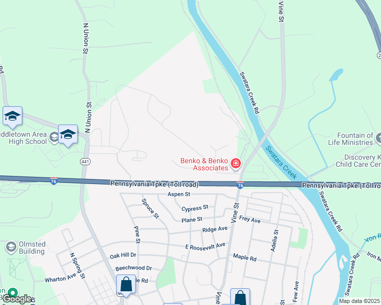 map of restaurants, bars, coffee shops, grocery stores, and more near 182 Magnolia Drive in Middletown