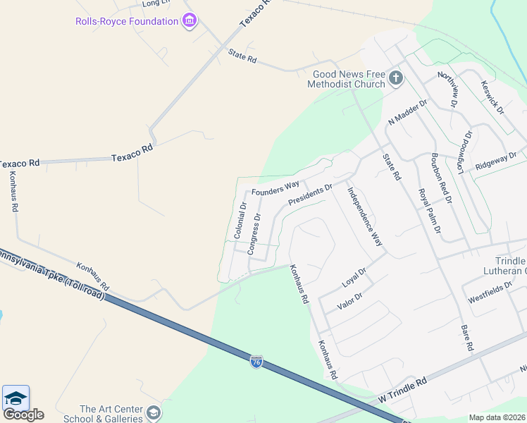 map of restaurants, bars, coffee shops, grocery stores, and more near 128 Congress Drive in Mechanicsburg