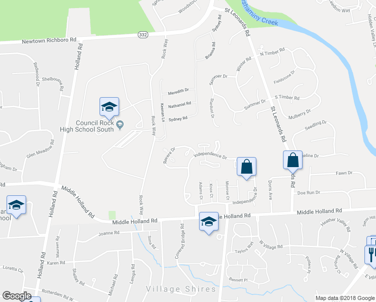 map of restaurants, bars, coffee shops, grocery stores, and more near 497 Morgan Court in Southampton