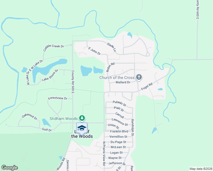 map of restaurants, bars, coffee shops, grocery stores, and more near 1201 Robin Road in Mahomet