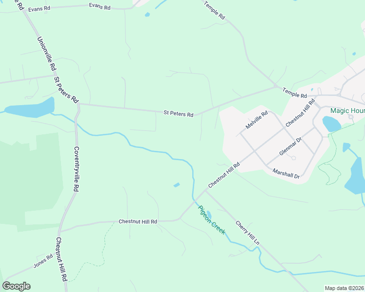 map of restaurants, bars, coffee shops, grocery stores, and more near 1320 Saint Peters Road in Pottstown