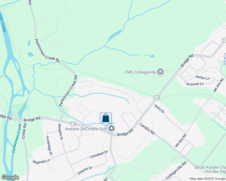 map of restaurants, bars, coffee shops, grocery stores, and more near 4352 Meadowridge Lane in Collegeville