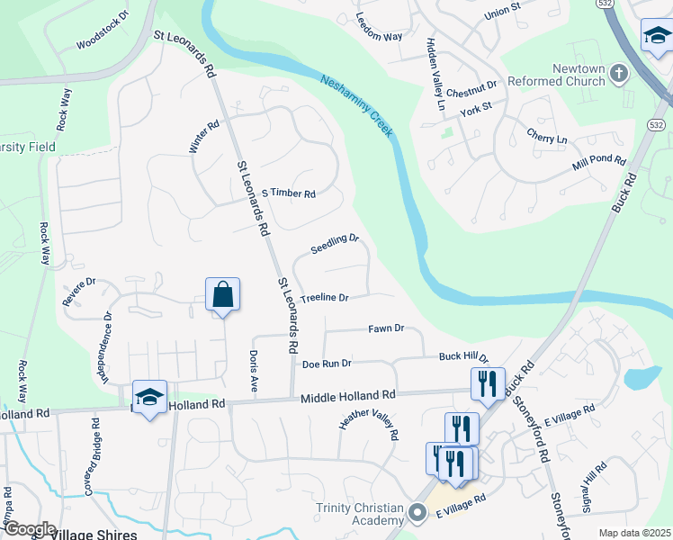 map of restaurants, bars, coffee shops, grocery stores, and more near 6 Joyce Kilmer Drive in Southampton
