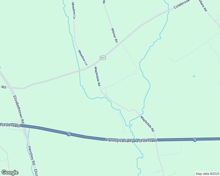 map of restaurants, bars, coffee shops, grocery stores, and more near Mapledale Road in Hershey