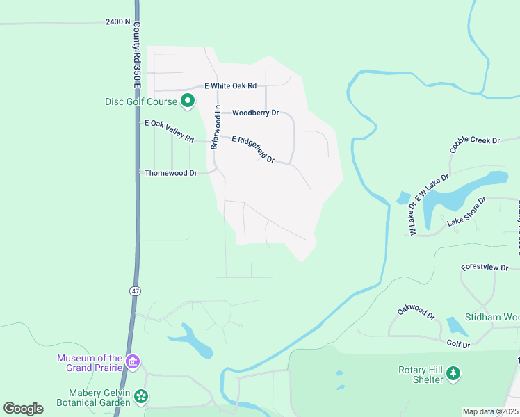 map of restaurants, bars, coffee shops, grocery stores, and more near 1402 Forest Ridge Drive in Mahomet