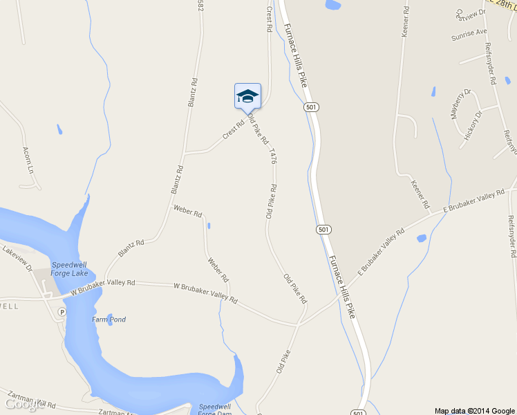 map of restaurants, bars, coffee shops, grocery stores, and more near 1500 Furnace Hills Pike in Lititz