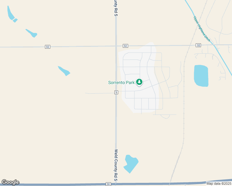 map of restaurants, bars, coffee shops, grocery stores, and more near 14665 Weld County Road 5 in Mead