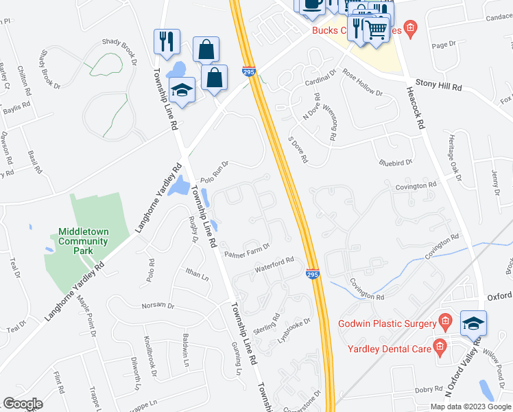 map of restaurants, bars, coffee shops, grocery stores, and more near 513 Palmer Farm Drive in Morrisville