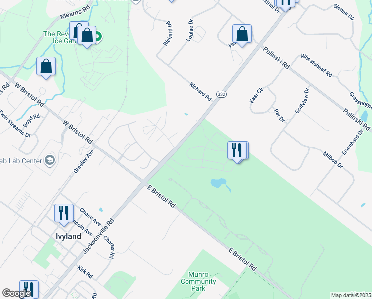 map of restaurants, bars, coffee shops, grocery stores, and more near 28 Parry Way in Ivyland