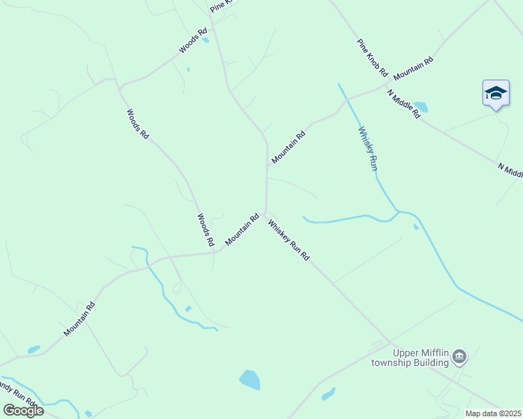 map of restaurants, bars, coffee shops, grocery stores, and more near 698 Mountain Road in Newville