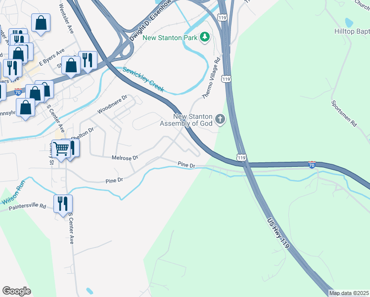 115 Timber Ridge Drive, New Stanton PA Walk Score