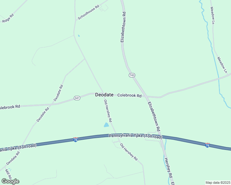 map of restaurants, bars, coffee shops, grocery stores, and more near 3758 Colebrook Road in Elizabethtown