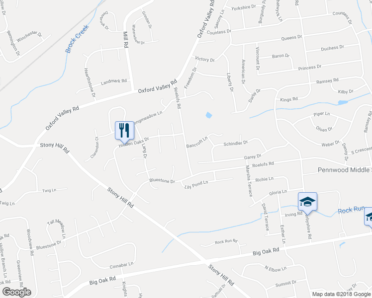 map of restaurants, bars, coffee shops, grocery stores, and more near 385 Roelofs Road in Morrisville