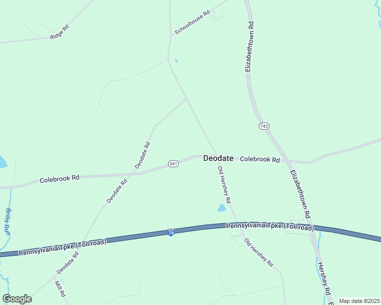 map of restaurants, bars, coffee shops, grocery stores, and more near 3624 Colebrook Road in Elizabethtown