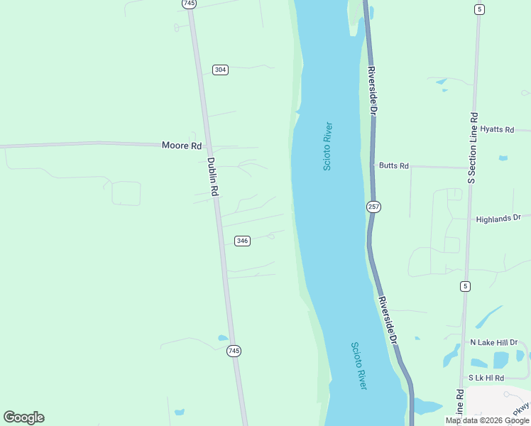 map of restaurants, bars, coffee shops, grocery stores, and more near 5741 Henderson Drive in Delaware