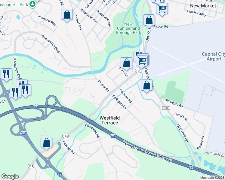 205 Lewisberry Road, New Cumberland PA Walk Score