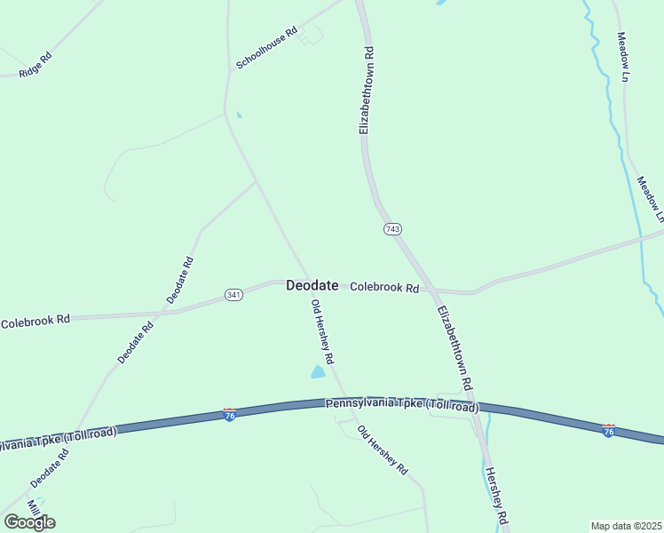 map of restaurants, bars, coffee shops, grocery stores, and more near 3758 Colebrook Road in Elizabethtown