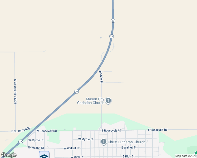 map of restaurants, bars, coffee shops, grocery stores, and more near 1304 North Main Street in Mason City