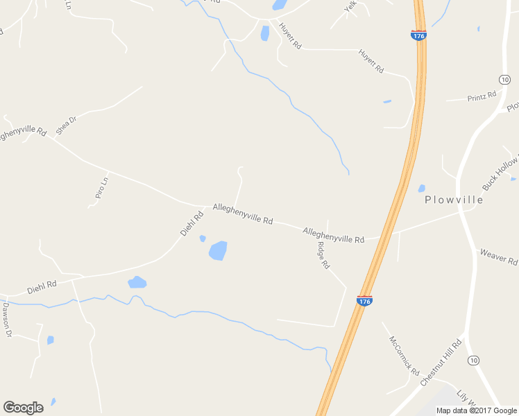 map of restaurants, bars, coffee shops, grocery stores, and more near 289 Alleghenyville Road in Mohnton