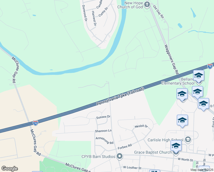 map of restaurants, bars, coffee shops, grocery stores, and more near 1092 Meeting House Spring Road in Carlisle