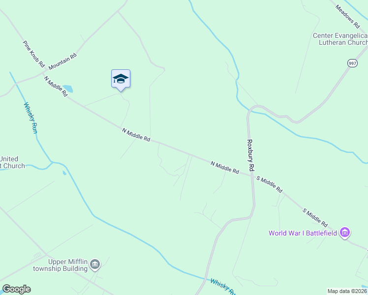 map of restaurants, bars, coffee shops, grocery stores, and more near 635 North Middle Road in Newville
