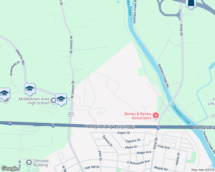 map of restaurants, bars, coffee shops, grocery stores, and more near 121 Magnolia Drive in Middletown