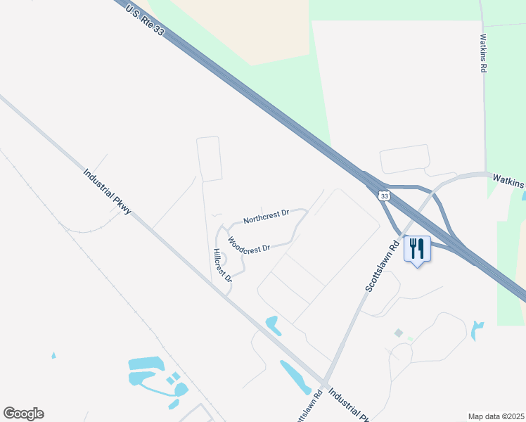 map of restaurants, bars, coffee shops, grocery stores, and more near 14200 Industrial Parkway in Marysville