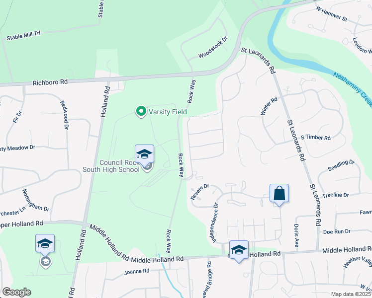 map of restaurants, bars, coffee shops, grocery stores, and more near 72 Keenan Lane in Holland