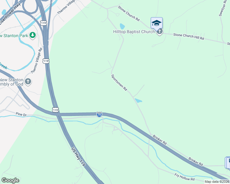 map of restaurants, bars, coffee shops, grocery stores, and more near in Hunker