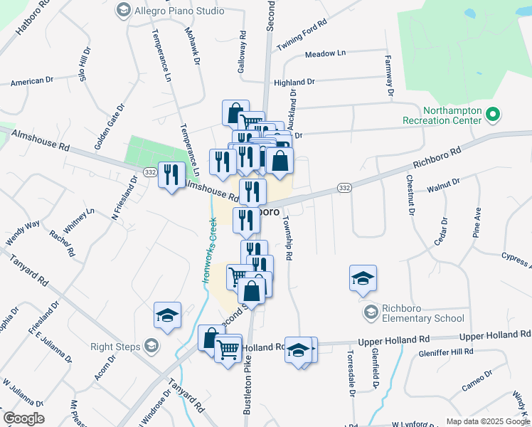 999 2nd Street Pike, Richboro PA Walk Score