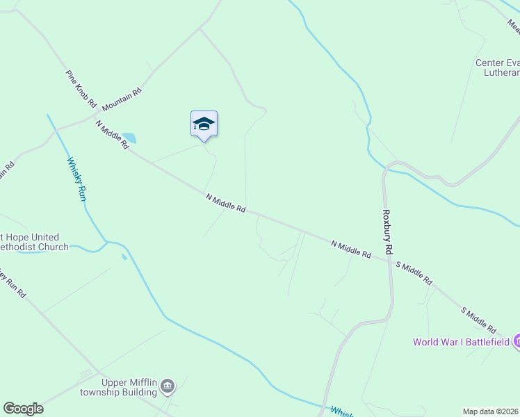 map of restaurants, bars, coffee shops, grocery stores, and more near 649 North Middle Road in Newville