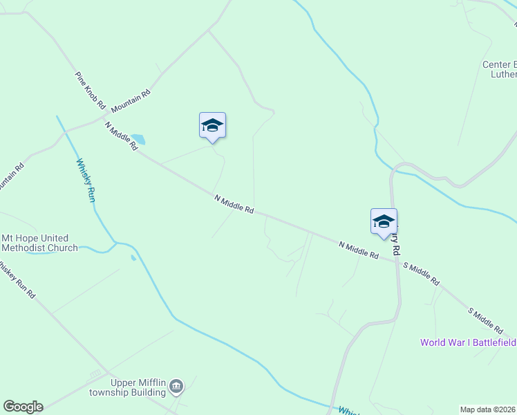 map of restaurants, bars, coffee shops, grocery stores, and more near 649 North Middle Road in Newville