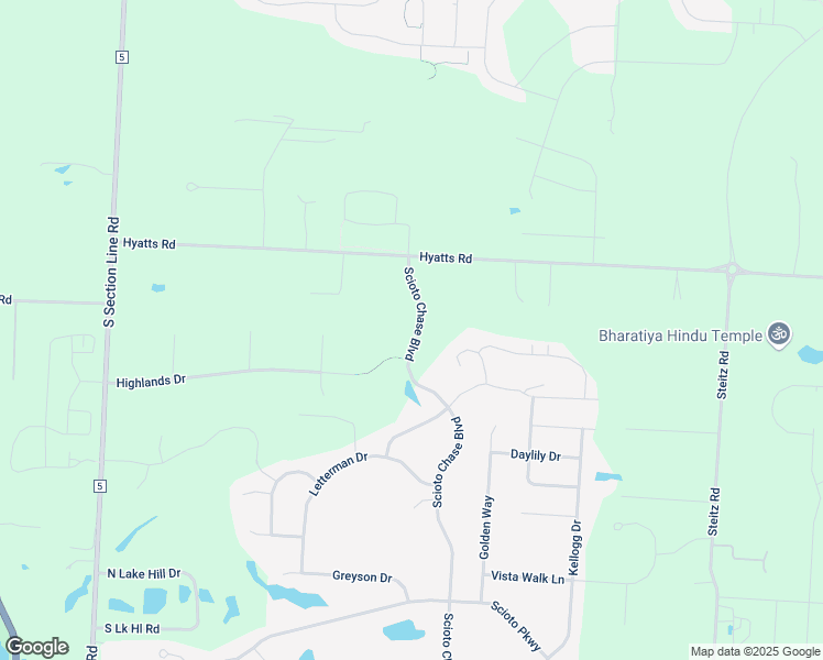 map of restaurants, bars, coffee shops, grocery stores, and more near 6404 Scioto Chase Boulevard in Powell