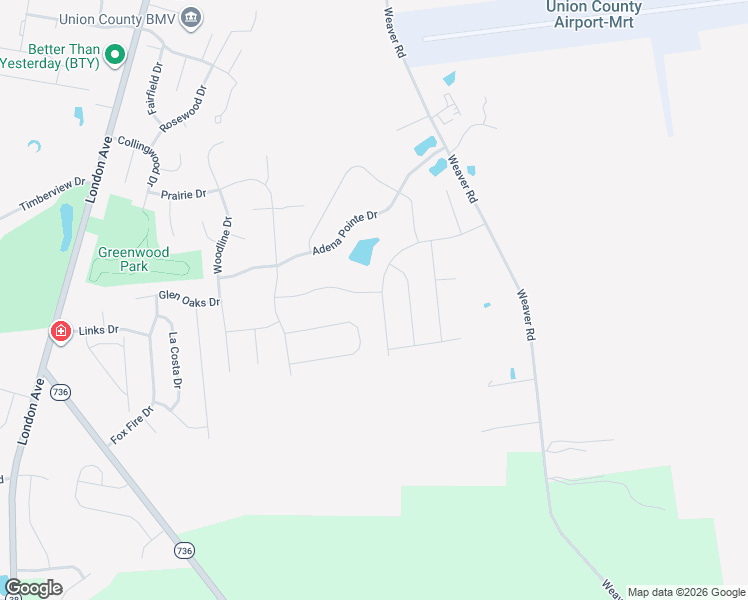 map of restaurants, bars, coffee shops, grocery stores, and more near 580 Weaver Ridge Drive in Marysville
