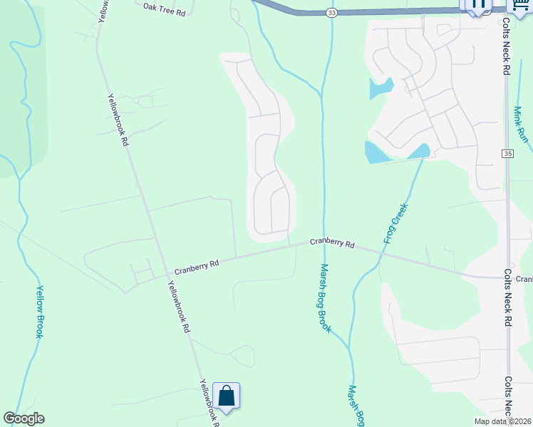 map of restaurants, bars, coffee shops, grocery stores, and more near 33 West Davinci Lane in Farmingdale