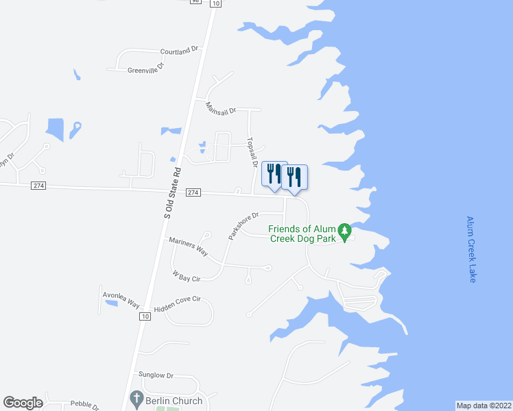 map of restaurants, bars, coffee shops, grocery stores, and more near 4114 Parkshore Drive in Lewis Center