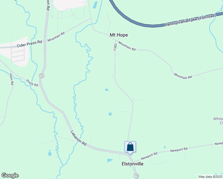 map of restaurants, bars, coffee shops, grocery stores, and more near 2052 East Mount Hope Road in Manheim