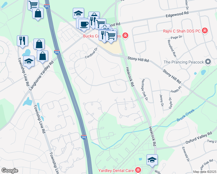 map of restaurants, bars, coffee shops, grocery stores, and more near 1691 Bluebird Drive in Morrisville