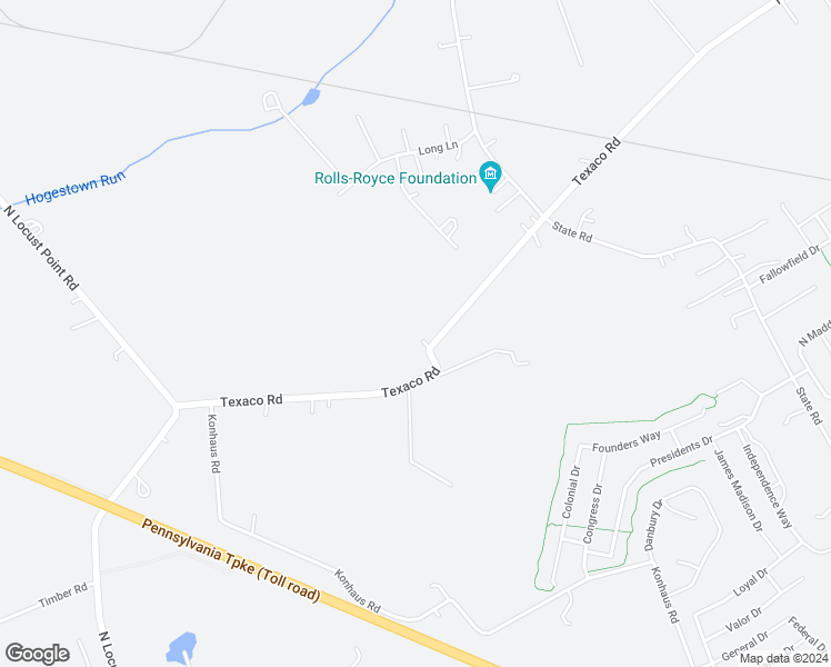 map of restaurants, bars, coffee shops, grocery stores, and more near 222 Texaco Road in Mechanicsburg