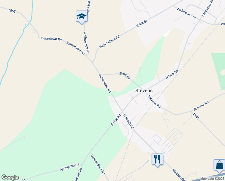 map of restaurants, bars, coffee shops, grocery stores, and more near 1330 Indiantown Rd in Stevens