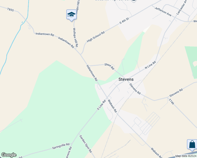 map of restaurants, bars, coffee shops, grocery stores, and more near 1330 Indiantown Rd in Stevens