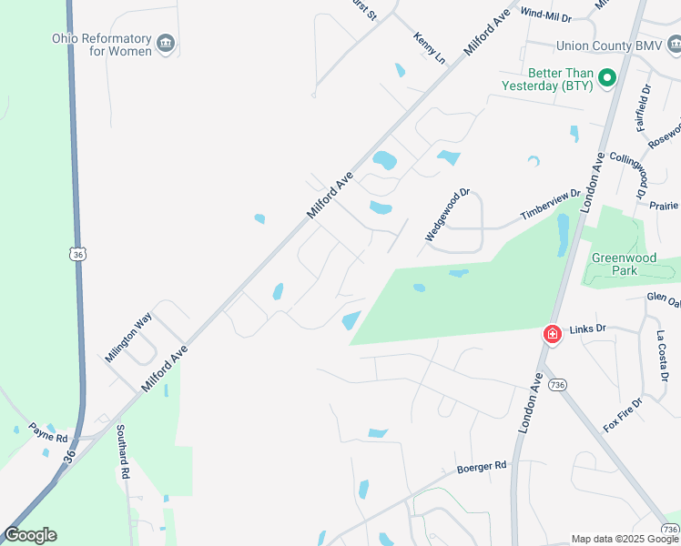 map of restaurants, bars, coffee shops, grocery stores, and more near 1521 Patricia Drive in Marysville