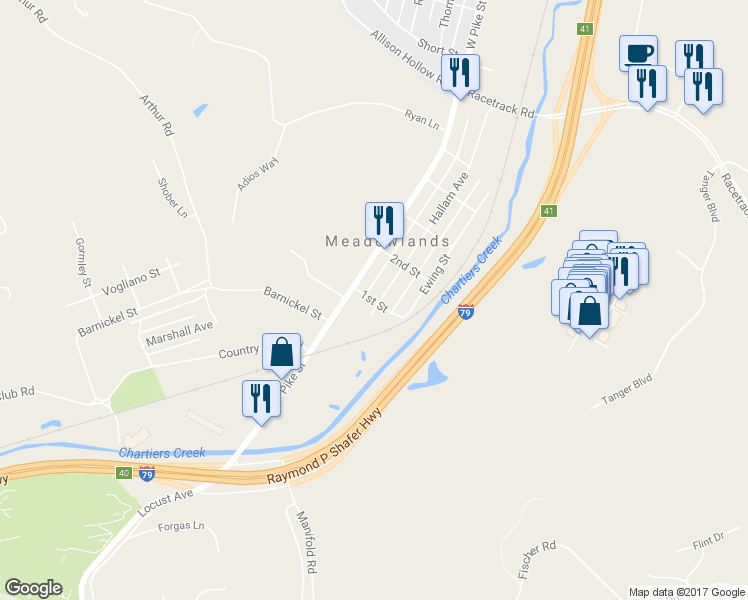 map of restaurants, bars, coffee shops, grocery stores, and more near 70 1st Street in Washington