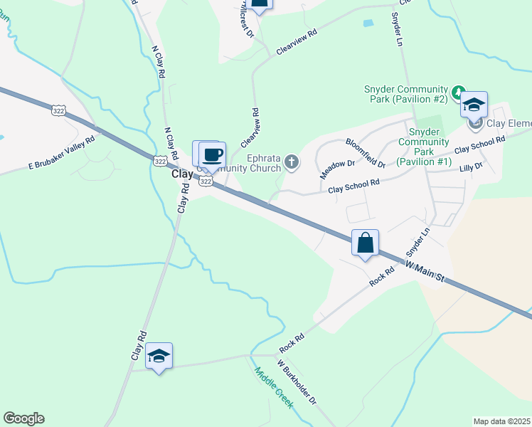 map of restaurants, bars, coffee shops, grocery stores, and more near 2300 W Main St in Ephrata