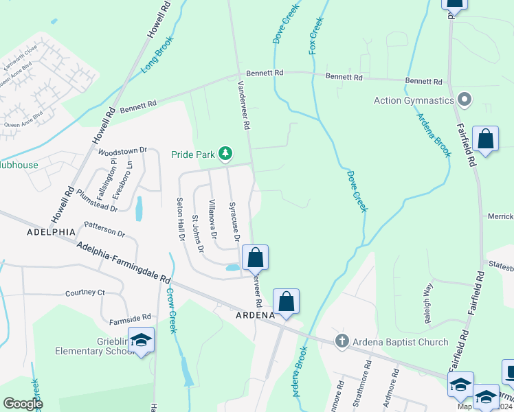 34 Vanderveer Road, West Freehold NJ Walk Score