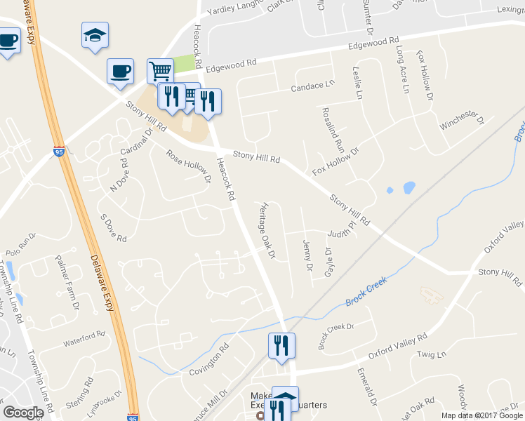 map of restaurants, bars, coffee shops, grocery stores, and more near 521 Heritage Oak Drive in Morrisville