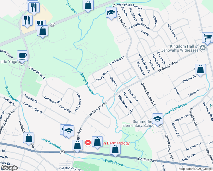 map of restaurants, bars, coffee shops, grocery stores, and more near in Neptune City