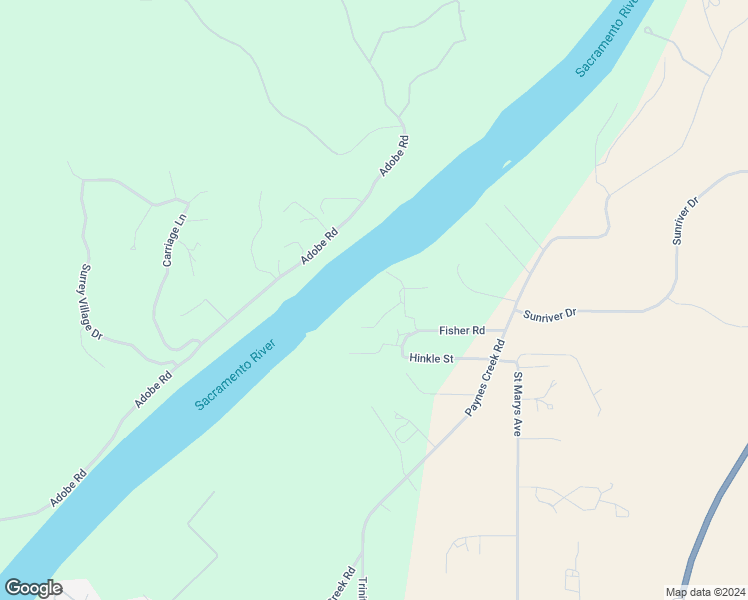 map of restaurants, bars, coffee shops, grocery stores, and more near 22612 Fisher Road in Red Bluff