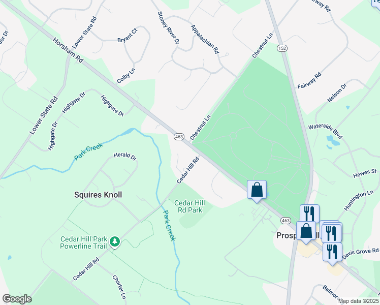 map of restaurants, bars, coffee shops, grocery stores, and more near 1231 Horsham Road in Ambler